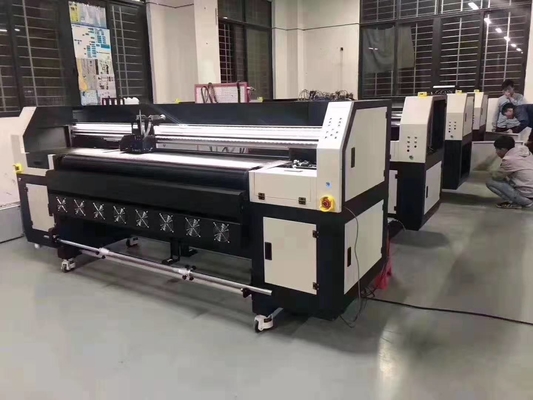 UV Hybrid Flatbed Printers For Leather / Carpet / Reflection Film Printing