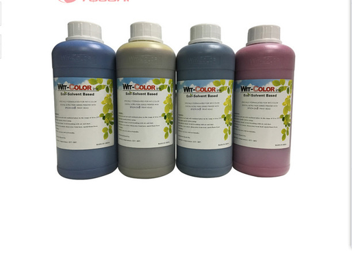 1L / Bottle CMYK Eco Solvent Ink Low Odor For Epson DX5 DX7 Head Printer