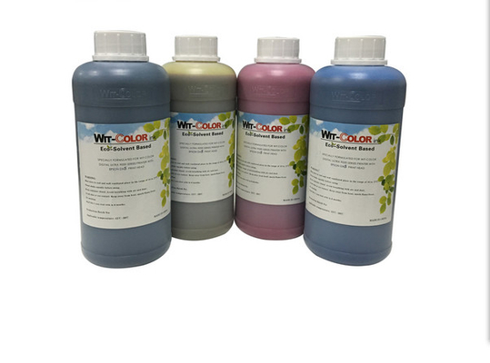 1L / Bottle CMYK Eco Solvent Ink Low Odor For Epson DX5 DX7 Head Printer