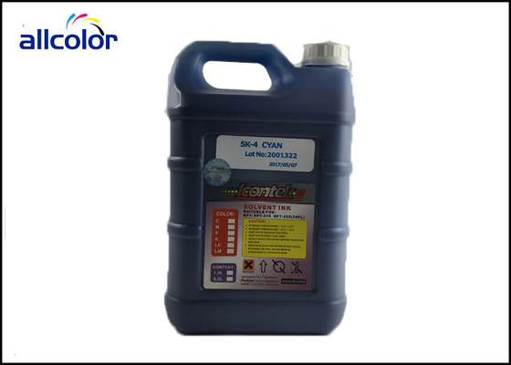 Icontek Printer Solvent Ink , SPT 510 SK4 35PL Head Printer Cartridge Ink