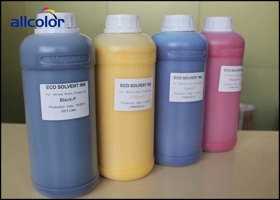 CMKY / LC / LM Inkjet Printer Ink One Liter / Bottle For Eco Solvent Printer