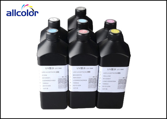 Magnetic CMYK UV Printer Ink , Epson DX5 DX7 Print Head UV Curable Ink