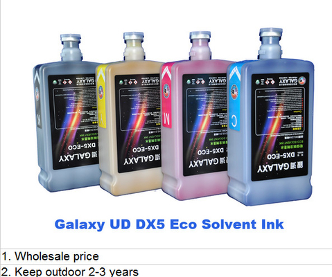 Galaxy Pigment Based Ink , CMYK DX4 DX5 DC7 Epson Eco Solvent Ink