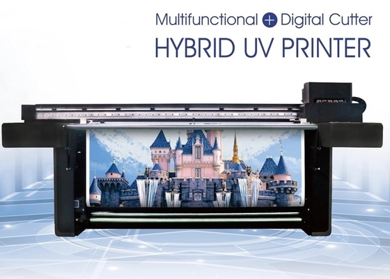 Large Format UV Hybrid Printer For Advertisement / Sign Printing Industry